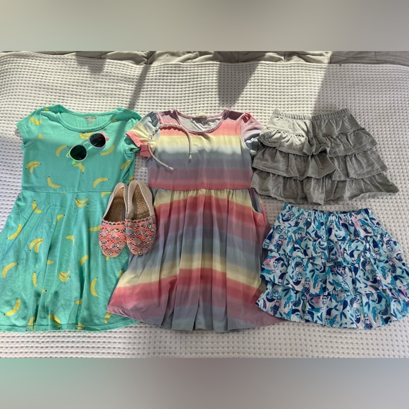 Girls 6T Dress, Skirt & Accessories Bundle Set - Picture 3 of 9